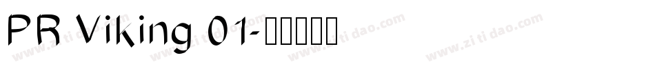PR Viking 01字体转换